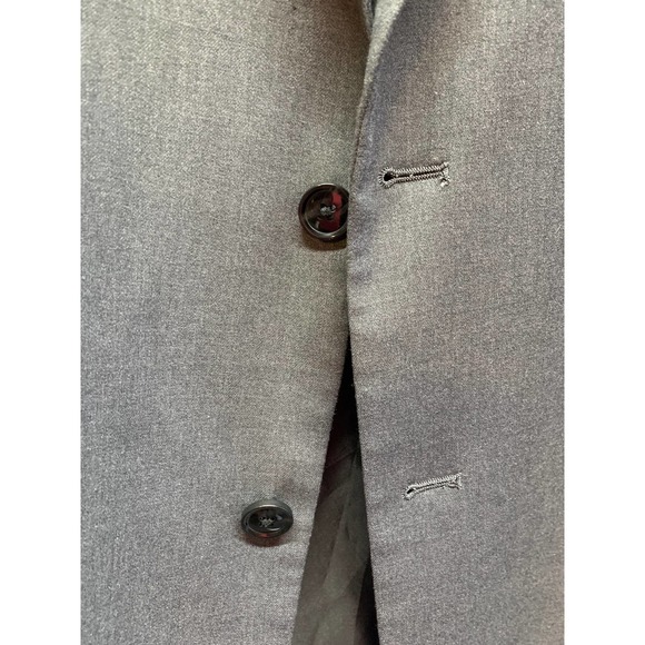 Merona Mens Size XL Gray Slim Fit Vented 2-Button Suit Jacket (KH17) - Picture 4 of 7